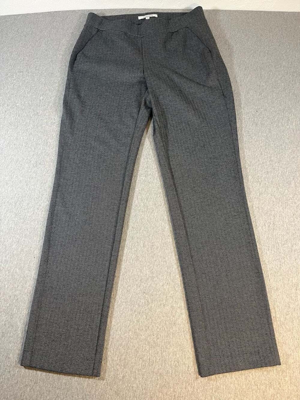 Company Ellen Tracy Herringbone Pull-On Ankle Pants Style ECMF65330 Women’s M